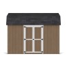 Little Cottage Co. Value Gambrel 8x12 Barn Shed Kit w/ 6' Sidewall - Side Entry (8x12 VGB-6-SE-PC)
