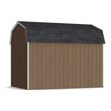 Little Cottage Co. Value Gambrel 8x12 Barn Shed Kit w/ 6' Sidewall - Side Entry (8x12 VGB-6-SE-PC)