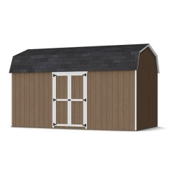 Little Cottage Co. Value Gambrel 8x16 Barn Shed Kit w/ 6' Sidewall - Side Entry (8x16 VGB-6-SE-PC)