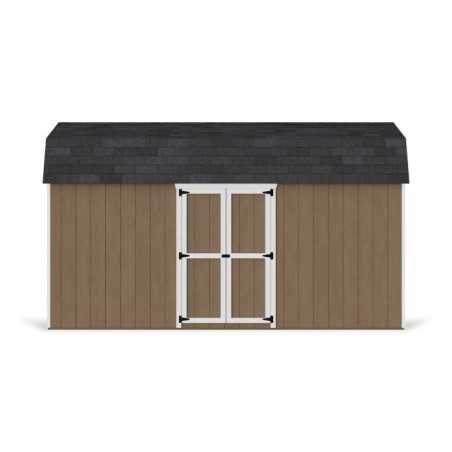 Little Cottage Co. Value Gambrel 8x16 Barn Shed Kit w/ 6' Sidewall - Side Entry (8x16 VGB-6-SE-PC)
