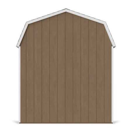 Little Cottage Co. Value Gambrel 8x16 Barn Shed Kit w/ 6' Sidewall - Side Entry (8x16 VGB-6-SE-PC)