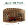 Little Cottage Co. Value Gambrel 8x16 Barn Shed Kit w/ 6' Sidewall - Side Entry (8x16 VGB-6-SE-PC)
