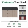 Little Cottage Co. Value Gambrel 8x14 Barn Shed Kit w/ 6' Sidewall - Side Entry (8x14 VGB-6-SE-PC)