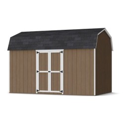 Little Cottage Co. Value Gambrel 8x14 Barn Shed Kit w/ 6' Sidewall - Side Entry (8x14 VGB-6-SE-PC)