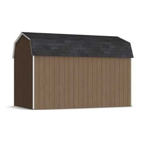 Little Cottage Co. Value Gambrel 8x14 Barn Shed Kit w/ 6' Sidewall - Side Entry (8x14 VGB-6-SE-PC)