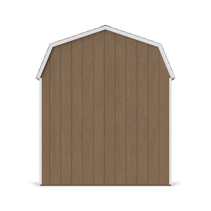 Little Cottage Co. Value Gambrel 8x14 Barn Shed Kit w/ 6' Sidewall - Side Entry (8x14 VGB-6-SE-PC)