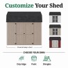 Little Cottage Co. Value Gambrel 10x10 Barn Shed Kit w/ 6' Sidewall - Side Entry (10x10 VGB-6-SE-PC)