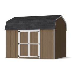 Little Cottage Co. Value Gambrel 10x12 Barn Shed Kit w/ 6' Sidewall - Side Entry (10x12 VGS-SE-PC)