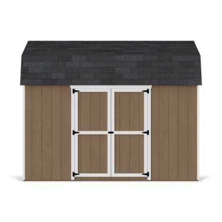 Little Cottage Co. Value Gambrel 10x12 Barn Shed Kit w/ 6' Sidewall - Side Entry (10x12 VGS-SE-PC)