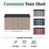 Little Cottage Co. Value Gambrel 10x14 Barn Shed Kit w/ 6' Sidewall - Side Entry (10x14 VGB-6-SE-PC)