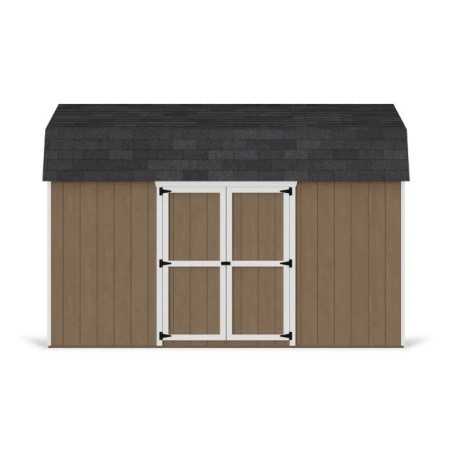 Little Cottage Co. Value Gambrel 10x14 Barn Shed Kit w/ 6' Sidewall - Side Entry (10x14 VGB-6-SE-PC)