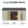 Little Cottage Co. Value Gambrel 10x16 Barn Shed Kit w/ 6' Sidewall - Side Entry (10x16 VGB-6-SE-PC)