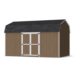 Little Cottage Co. Value Gambrel 10x16 Barn Shed Kit w/ 6' Sidewall - Side Entry (10x16 VGB-6-SE-PC)
