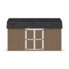 Little Cottage Co. Value Gambrel 10x16 Barn Shed Kit w/ 6' Sidewall - Side Entry (10x16 VGB-6-SE-PC)