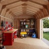 Little Cottage Co. Value Gambrel 10x16 Barn Shed Kit w/ 6' Sidewall - Side Entry (10x16 VGB-6-SE-PC)