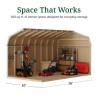 Little Cottage Co. Value Gambrel 10x16 Barn Shed Kit w/ 6' Sidewall - Side Entry (10x16 VGB-6-SE-PC)