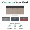 Little Cottage Co. Value Gambrel 10x18 Barn Shed Kit w/ 6' Sidewall - Side Entry (10x18 VGB-6-SE-PC)