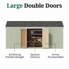 Little Cottage Co. Value Gambrel 10x18 Barn Shed Kit w/ 6' Sidewall - Side Entry (10x18 VGB-6-SE-PC)
