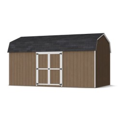 Little Cottage Co. Value Gambrel 10x18 Barn Shed Kit w/ 6' Sidewall - Side Entry (10x18 VGB-6-SE-PC)