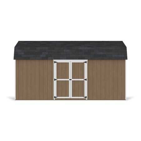 Little Cottage Co. Value Gambrel 10x18 Barn Shed Kit w/ 6' Sidewall - Side Entry (10x18 VGB-6-SE-PC)