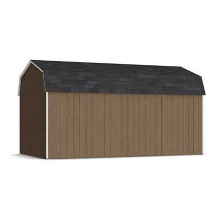 Little Cottage Co. Value Gambrel 10x18 Barn Shed Kit w/ 6' Sidewall - Side Entry (10x18 VGB-6-SE-PC)