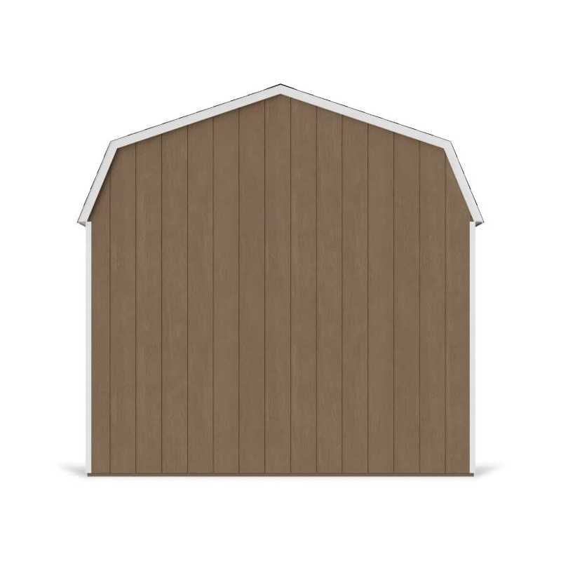 Little Cottage Co. Value Gambrel 10x18 Barn Shed Kit w/ 6' Sidewall - Side Entry (10x18 VGB-6-SE-PC)