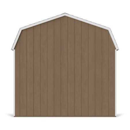 Little Cottage Co. Value Gambrel 10x18 Barn Shed Kit w/ 6' Sidewall - Side Entry (10x18 VGB-6-SE-PC)