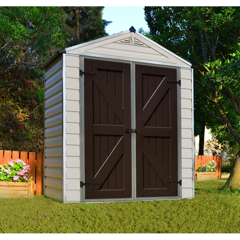 Palram - Canopia 6x3 Skylight Storage Shed Kit - Tan (HG9603T)