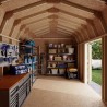 Little Cottage Co. Value Gambrel 10x18 Barn Shed Kit w/ 6' Sidewall - Side Entry (10x18 VGB-6-SE-PC)