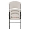 Lifetime 32 Pack Classic Folding Chairs - Almond and Bronze (82803)