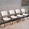 Lifetime 32 Pack Classic Folding Chairs - Almond and Bronze (82803)