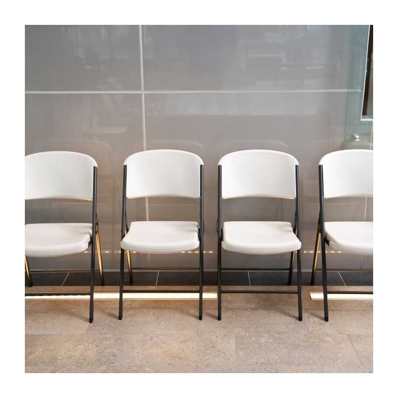 Lifetime 32 Pack Classic Folding Chairs - Almond and Bronze (82803)