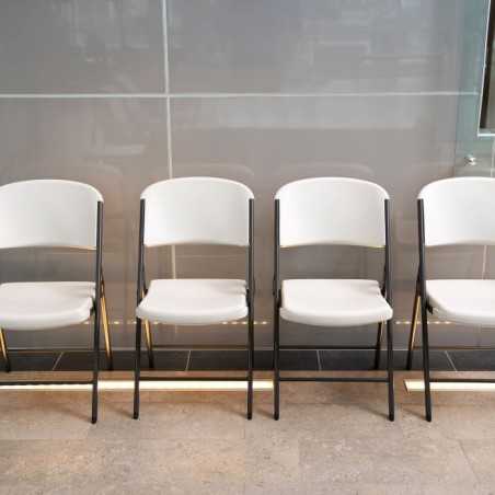 Lifetime 32 Pack Classic Folding Chairs - Almond and Bronze (82803)