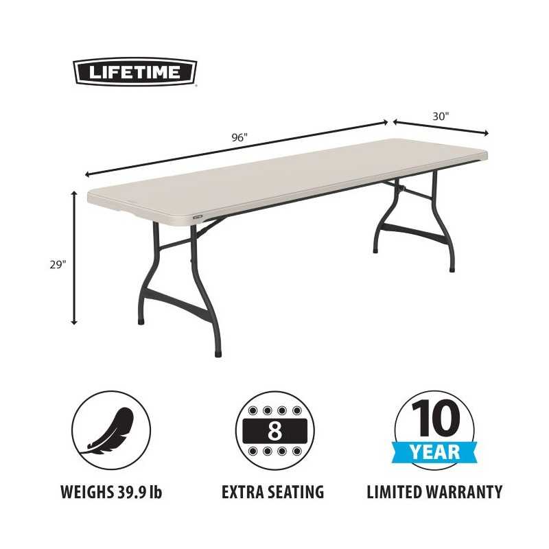 Lifetime 8ft Nesting Table - 4 Pack (80707)