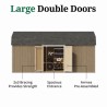 Little Cottage Co. Value Gambrel 10x20 Barn Shed Kit w/ 6' Sidewall - Side Entry (10x20 VGB-6-SE-PC)