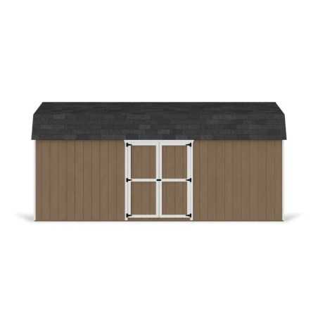 Little Cottage Co. Value Gambrel 10x20 Barn Shed Kit w/ 6' Sidewall - Side Entry (10x20 VGB-6-SE-PC)