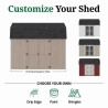 Little Cottage Co. Value Gambrel 12x12 Barn Shed Kit w/ 6' Sidewall - Side Entry (12x12 VGB-6-SE-PC)