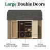 Little Cottage Co. Value Gambrel 12x12 Barn Shed Kit w/ 6' Sidewall - Side Entry (12x12 VGB-6-SE-PC)