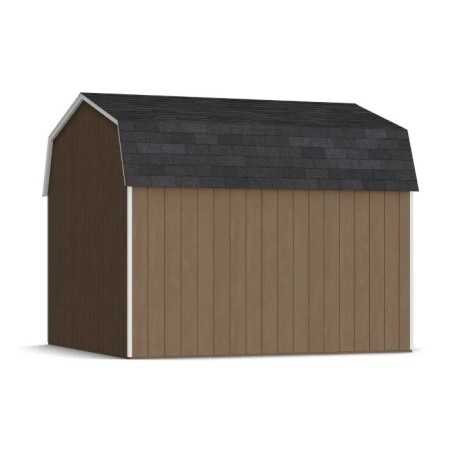 Little Cottage Co. Value Gambrel 12x12 Barn Shed Kit w/ 6' Sidewall - Side Entry (12x12 VGB-6-SE-PC)