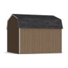 Little Cottage Co. Value Gambrel 12x12 Barn Shed Kit w/ 6' Sidewall - Side Entry (12x12 VGB-6-SE-PC)