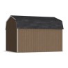 Little Cottage Co. Value Gambrel 12x14 Barn Shed Kit w/ 6' Sidewall - Side Entry (12x14 VGB-6-SE-PC)