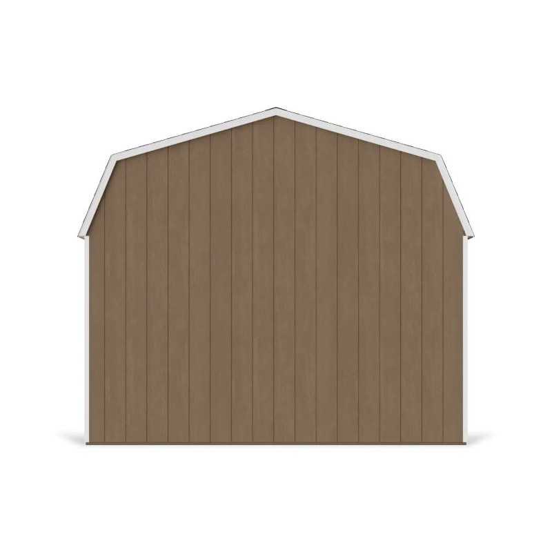 Little Cottage Co. Value Gambrel 12x14 Barn Shed Kit w/ 6' Sidewall - Side Entry (12x14 VGB-6-SE-PC)