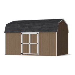 Little Cottage Co. Value Gambrel 12x16 Barn Shed Kit w/ 6' Sidewall - Side Entry (12x16 VGB-6-SE-PC)