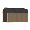 Little Cottage Co. Value Gambrel 12x16 Barn Shed Kit w/ 6' Sidewall - Side Entry (12x16 VGB-6-SE-PC)