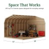 Little Cottage Co. Value Gambrel 12x16 Barn Shed Kit w/ 6' Sidewall - Side Entry (12x16 VGB-6-SE-PC)