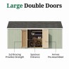 Little Cottage Co. Value Gambrel 12x18 Barn Shed Kit w/ 6' Sidewall - Side Entry (12x18 VGB-6-SE-PC)