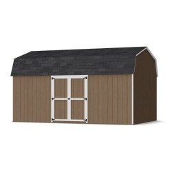 Little Cottage Co. Value Gambrel 12x18 Barn Shed Kit w/ 6' Sidewall - Side Entry (12x18 VGB-6-SE-PC)