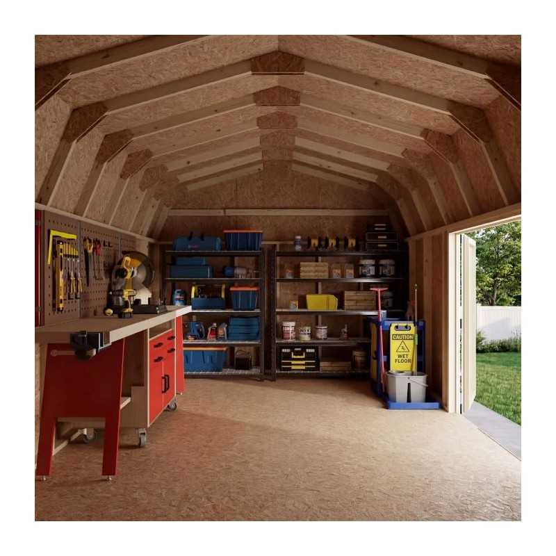 Value Gambrel 12x18 Barn Side Entry (12x18 VGB-6-SE-PC)
