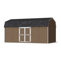 Little Cottage Co. Value Gambrel 12x20 Barn Shed Kit w/ 6' Sidewall - Side Entry (12x20 VGB-6-SE-PC)