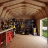 Little Cottage Co. Value Gambrel 12x20 Barn Shed Kit w/ 6' Sidewall - Side Entry (12x20 VGB-6-SE-PC)